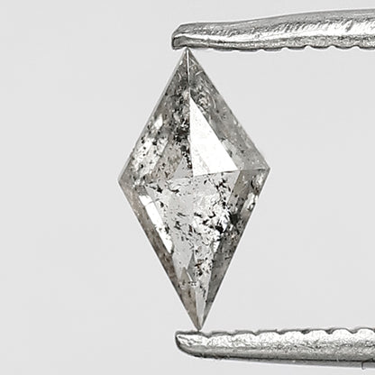 0.31 CT Kite Shape salt and pepper diamond grey black color loose diamond for wedding band