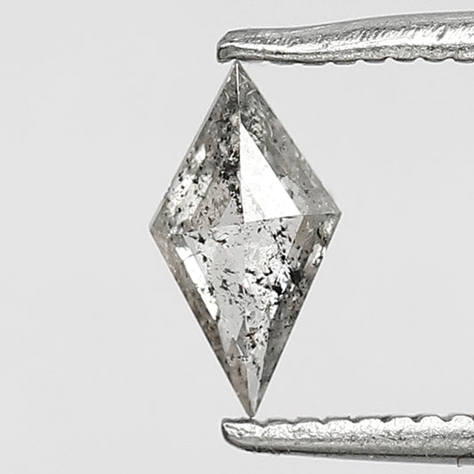 0.31 CT Kite Shape salt and pepper diamond grey black color loose diamond for wedding band