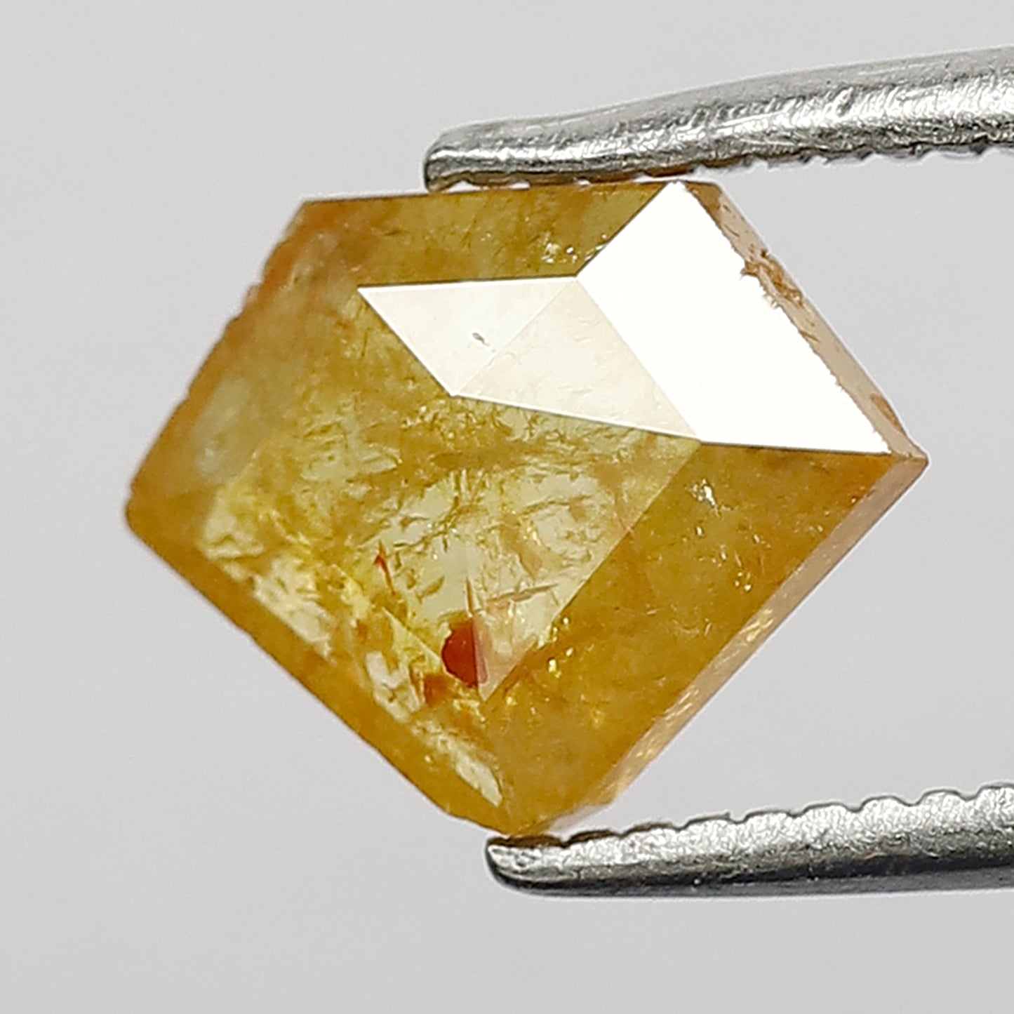 1.66 CT, 7 mm  Modified Cut Natural Yellowish Loose Diamond For Unique Ring