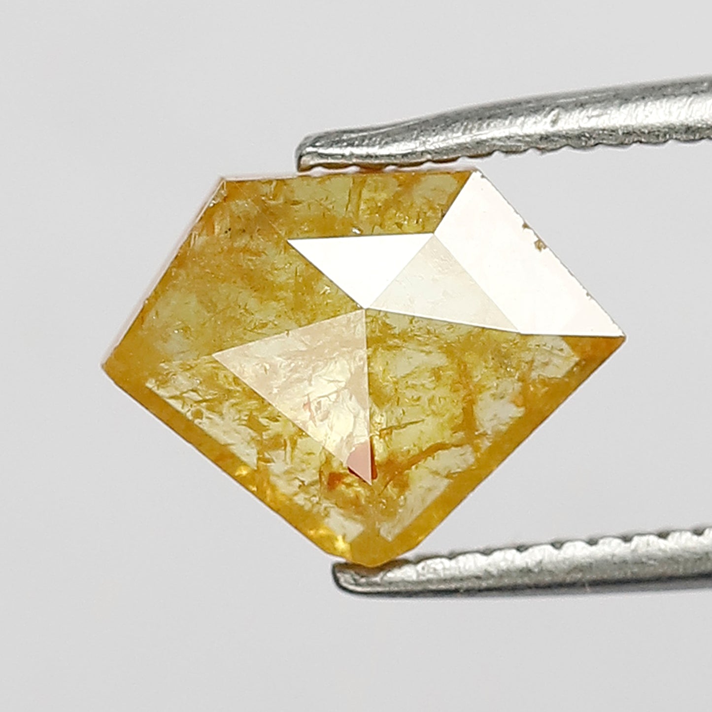 1.66 CT, 7 mm  Modified Cut Natural Yellowish Loose Diamond For Unique Ring