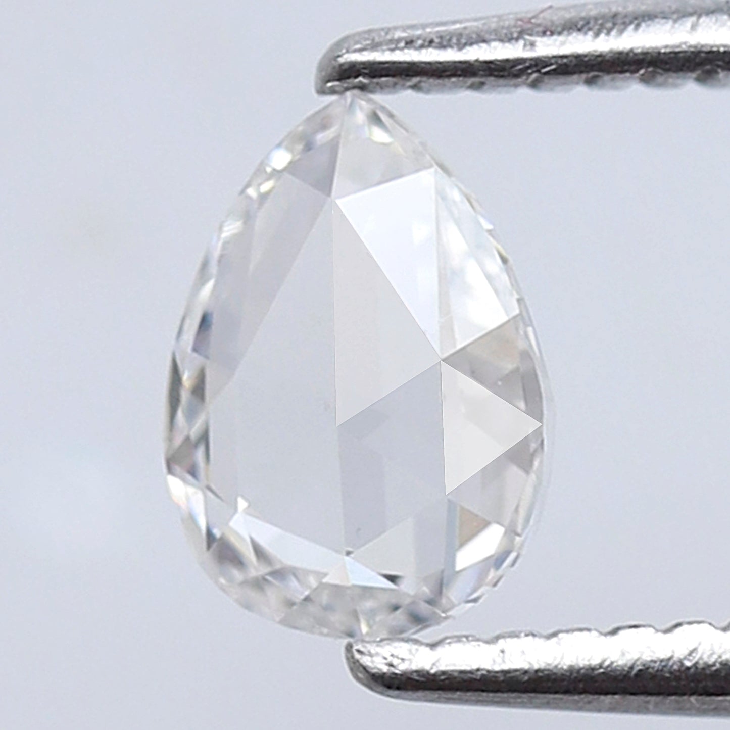 Natural 0.36 Ct Pear Rose Cut Diamond, 6.10 x 4.40 mm Loose Conflict Free Diamond for Minimalist Jewelry