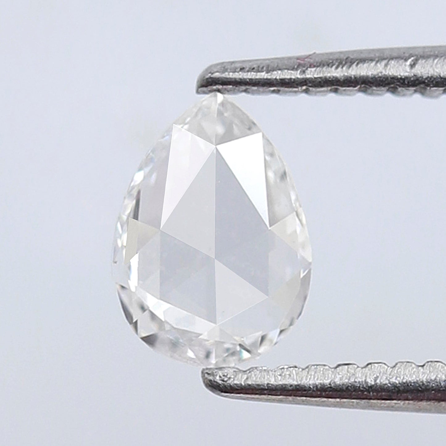 Natural 0.36 Ct Pear Rose Cut Diamond, 6.10 x 4.40 mm Loose Conflict Free Diamond for Minimalist Jewelry