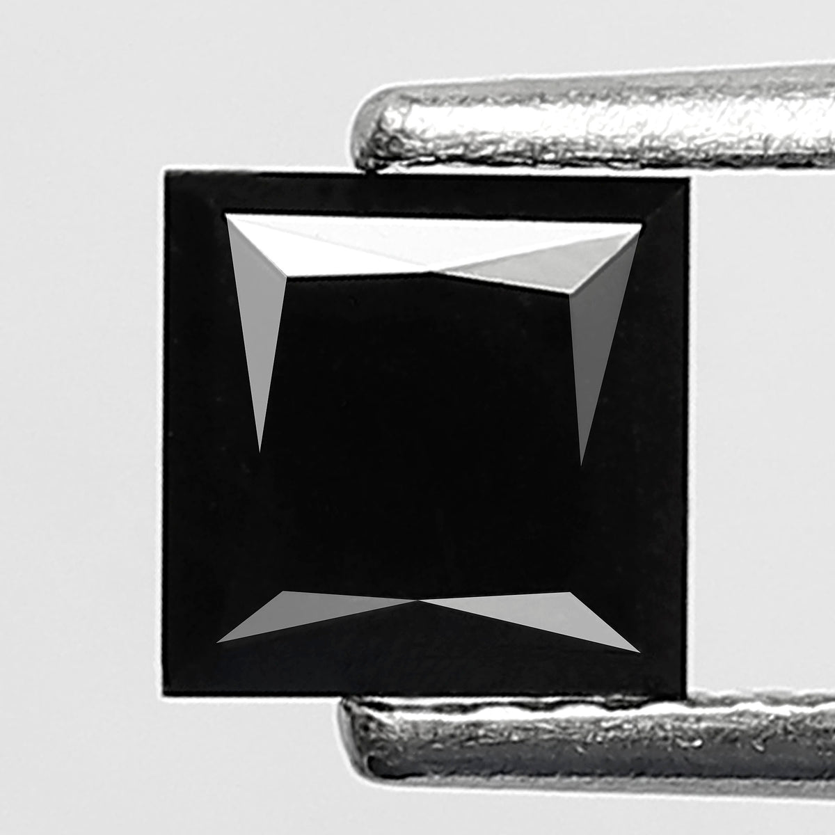 Princess Cut Black Diamond, 0.86 Carat, Heated, 5.00mm, Natural Earth-Mined
