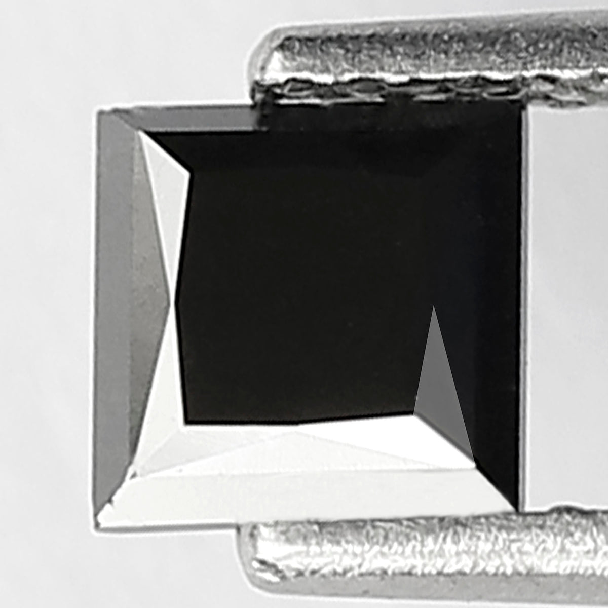Princess Cut Black Diamond, 0.86 Carat, Heated, 5.00mm, Natural Earth-Mined
