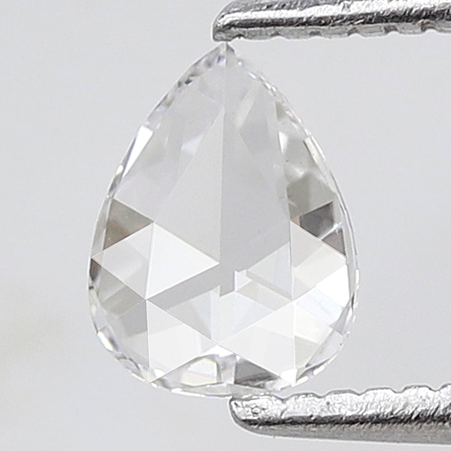 Natural 0.36 Ct Pear Rose Cut Diamond E VVS, Loose Earth Mined Diamond for Custom Jewelry, Dainty Ring Stone