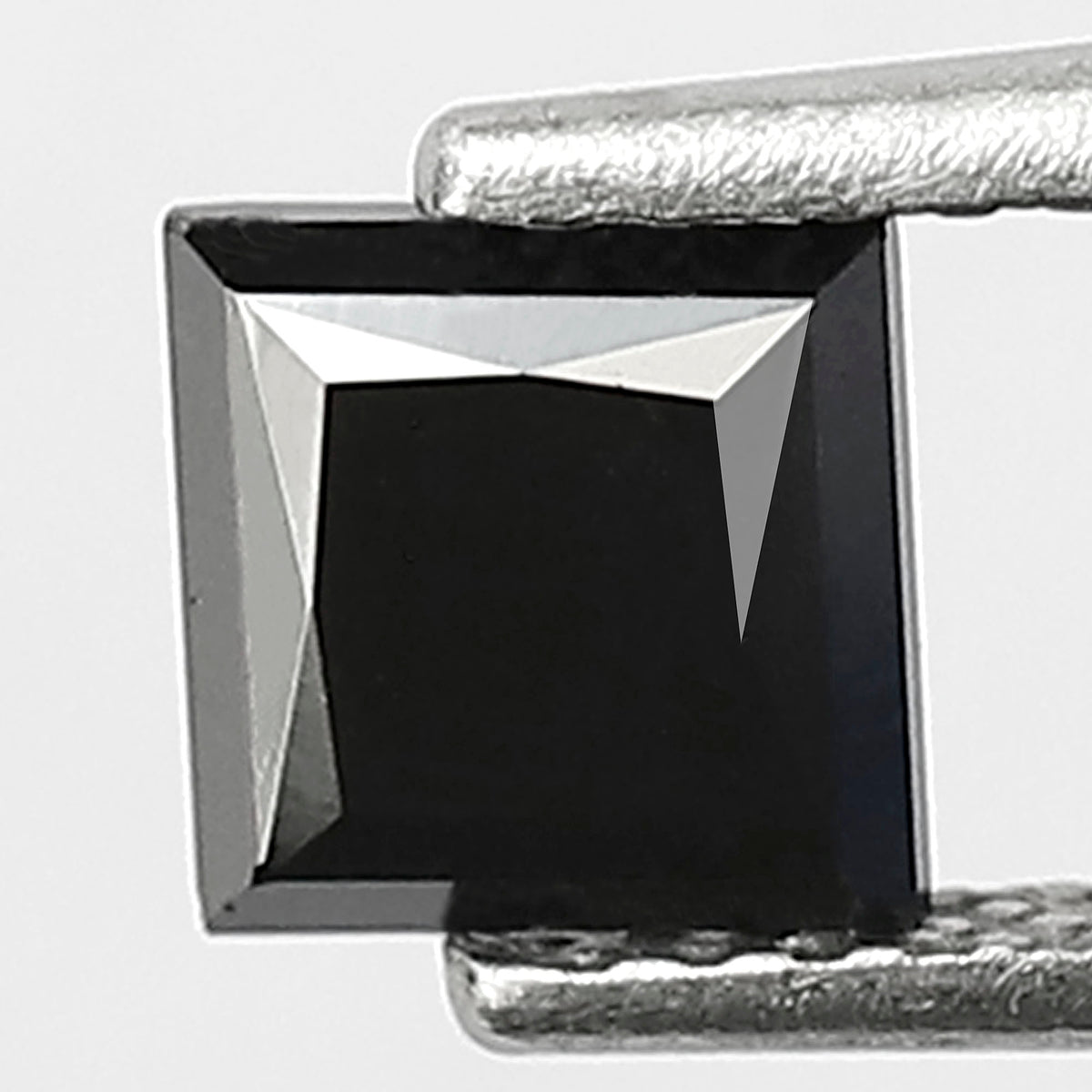 Princess Cut Black Diamond, 0.86 Carat, Heated, 5.00mm, Natural Earth-Mined