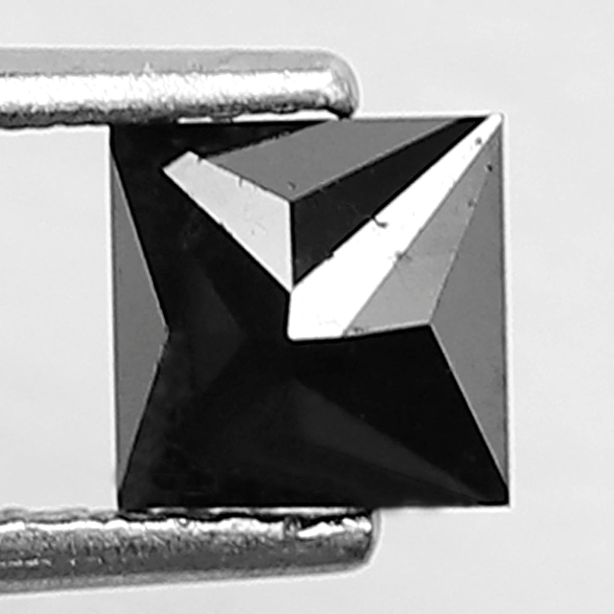 Princess Cut Black Diamond, 0.86 Carat, Heated, 5.00mm, Natural Earth-Mined