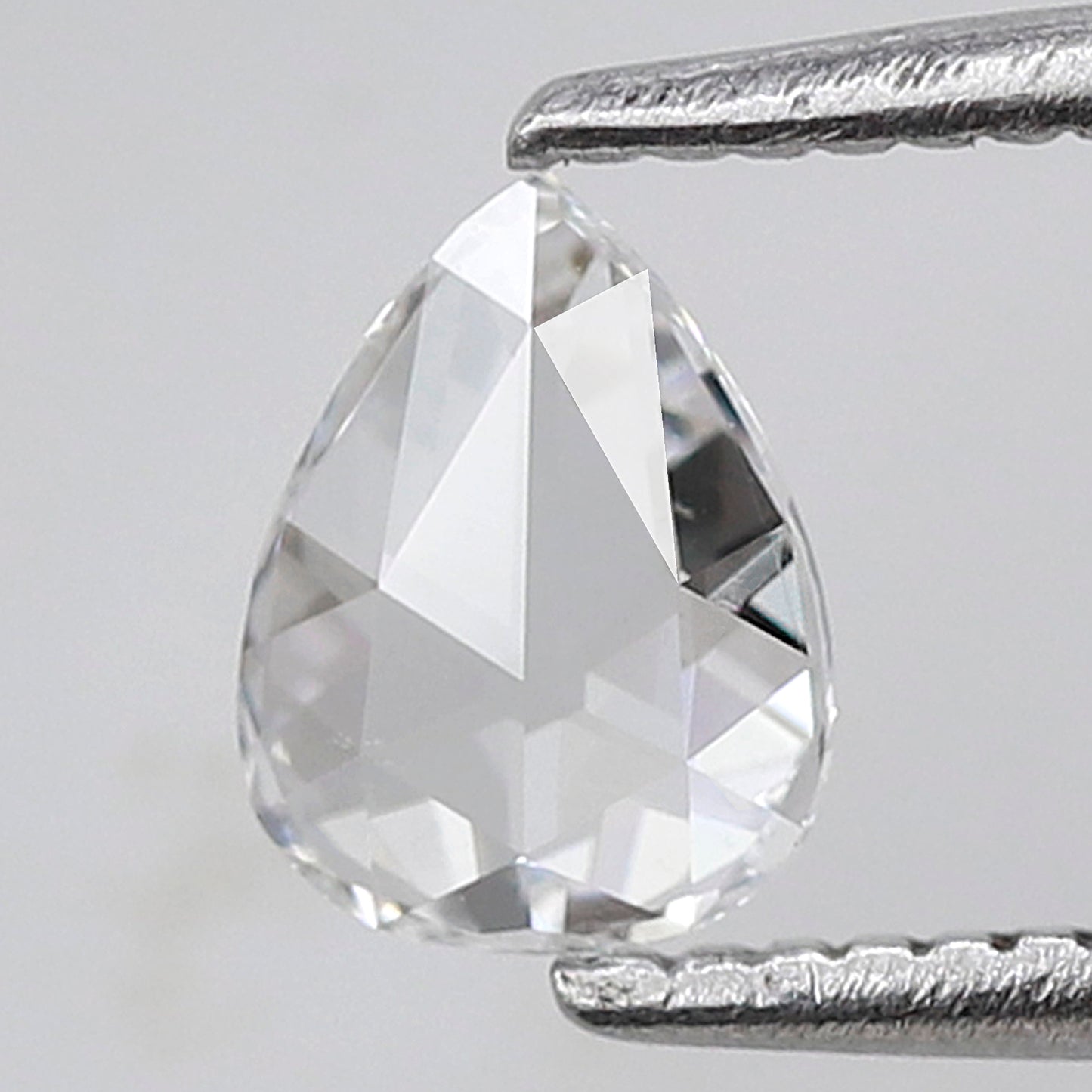 Natural 0.36 Ct Pear Rose Cut Diamond E VVS, Loose Earth Mined Diamond for Custom Jewelry, Dainty Ring Stone