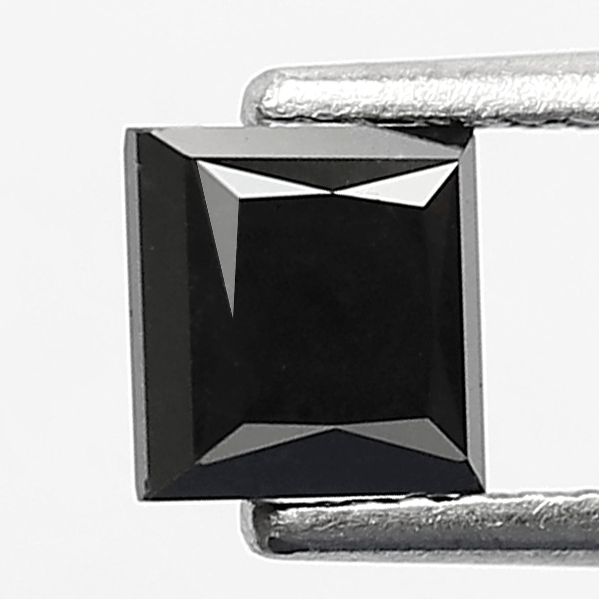 Princess Cut Black Diamond, 0.86 Carat, Heated, 5.00mm, Natural Earth-Mined