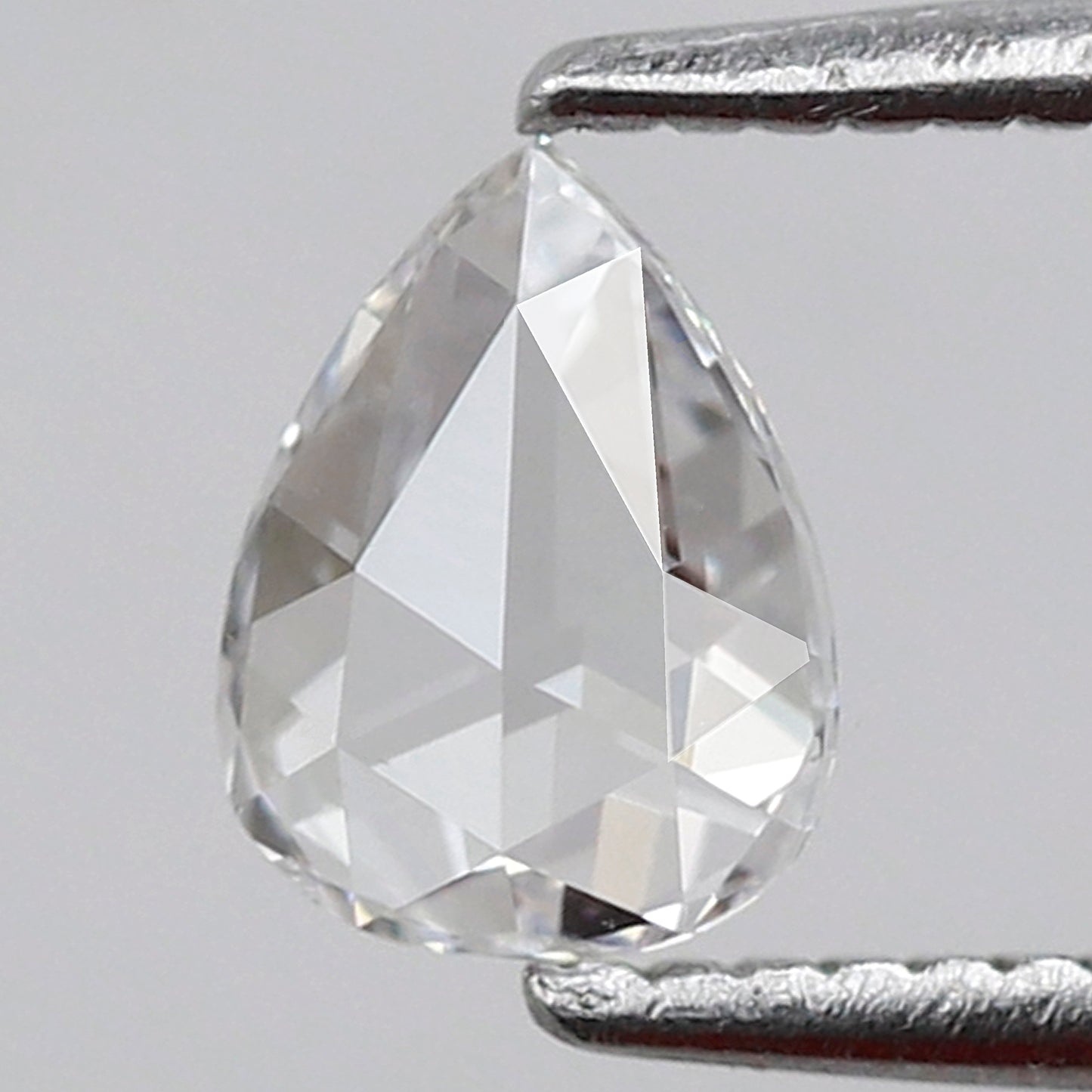 Natural 0.36 Ct Pear Rose Cut Diamond E VVS, Loose Earth Mined Diamond for Custom Jewelry, Dainty Ring Stone