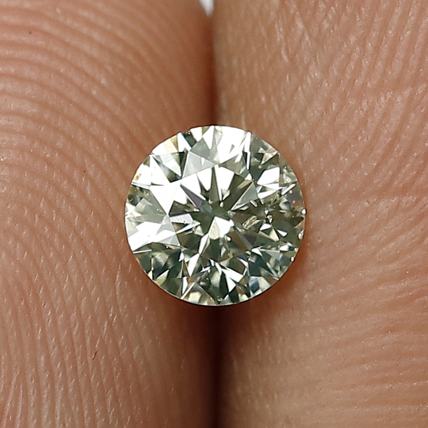 0.40 CT Round Brilliant cut Diamond, 4.7 MM Natural Yellow Loose Diamond For Making Bridal Ring