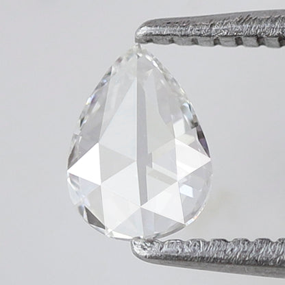 Pear Shape 0.28 Ct Rose Cut Diamond EF Color VS Clarity, Natural Loose Earth Mined Diamond for Promise Ring or Pendant
