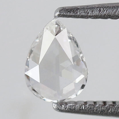 Pear Shape 0.28 Ct Rose Cut Diamond EF Color VS Clarity, Natural Loose Earth Mined Diamond for Promise Ring or Pendant