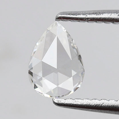 Pear Shape 0.28 Ct Rose Cut Diamond EF Color VS Clarity, Natural Loose Earth Mined Diamond for Promise Ring or Pendant