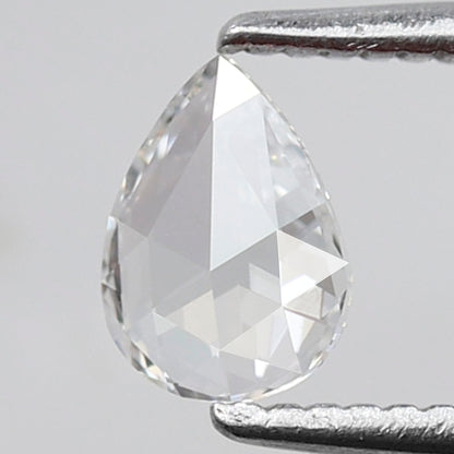 Pear Shape 0.28 Ct Rose Cut Diamond EF Color VS Clarity, Natural Loose Earth Mined Diamond for Promise Ring or Pendant