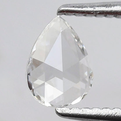 Pear Shape 0.28 Ct Rose Cut Diamond EF Color VS Clarity, Natural Loose Earth Mined Diamond for Promise Ring or Pendant