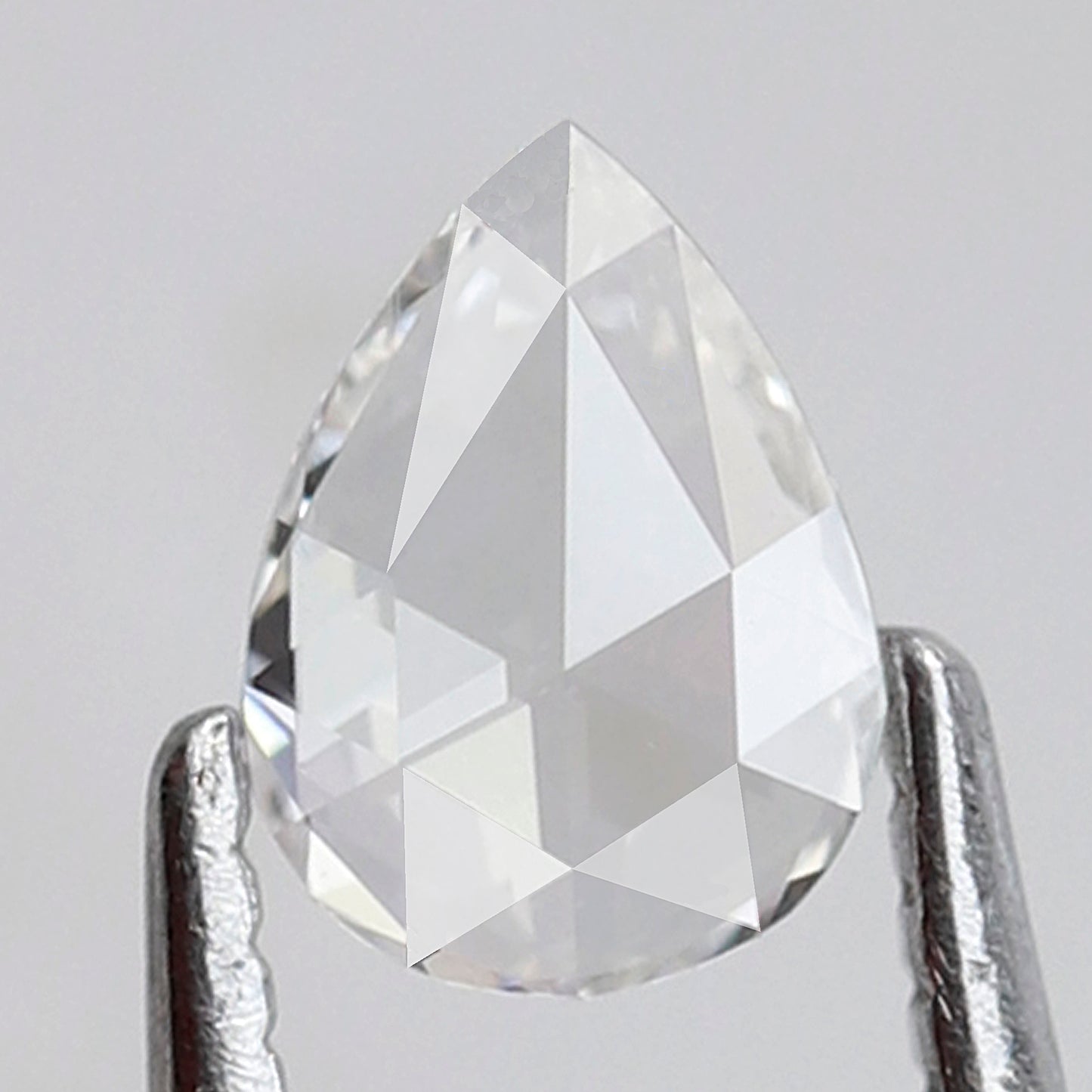 Pear Shape 0.28 Ct Rose Cut Diamond EF Color VS Clarity, Natural Loose Earth Mined Diamond for Promise Ring or Pendant