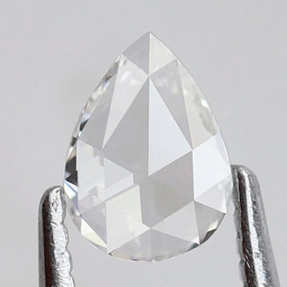 Pear Shape 0.28 Ct Rose Cut Diamond EF Color VS Clarity, Natural Loose Earth Mined Diamond for Promise Ring or Pendant
