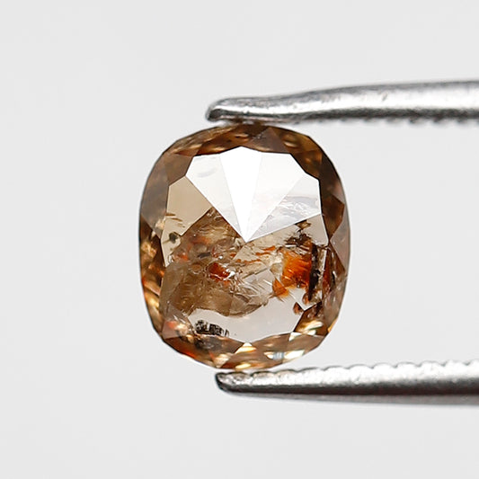 1.20 CT OVAL Shape Natural Loose Diamond, brownish red color salt and pepper Diamond, 6 mm oval shape Diamond for making anniversary ring