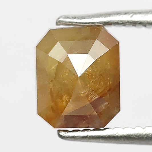 Natural 1.36 Ct Brownish Red Emerald Diamond | Rustic Earth Mined Loose Stone for Custom Ring