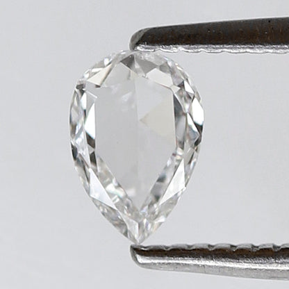 0.34 Ct Pear Shape Rose Cut Diamond E Color VS Clarity, Natural Loose Diamond for Anniversary Ring