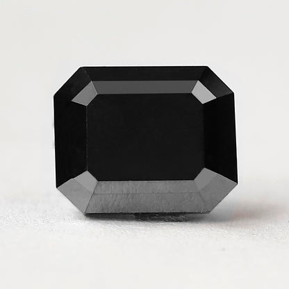 4.39 CT Large Emerald Cut Black Diamond, AAA Quality Natural Treated Loose Diamond for Anniversary Ring