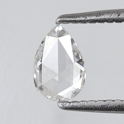 0.34 Ct Pear Shape Rose Cut Diamond E Color VS Clarity, Natural Loose Diamond for Anniversary Ring
