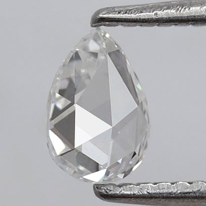 0.34 Ct Pear Shape Rose Cut Diamond E Color VS Clarity, Natural Loose Diamond for Anniversary Ring
