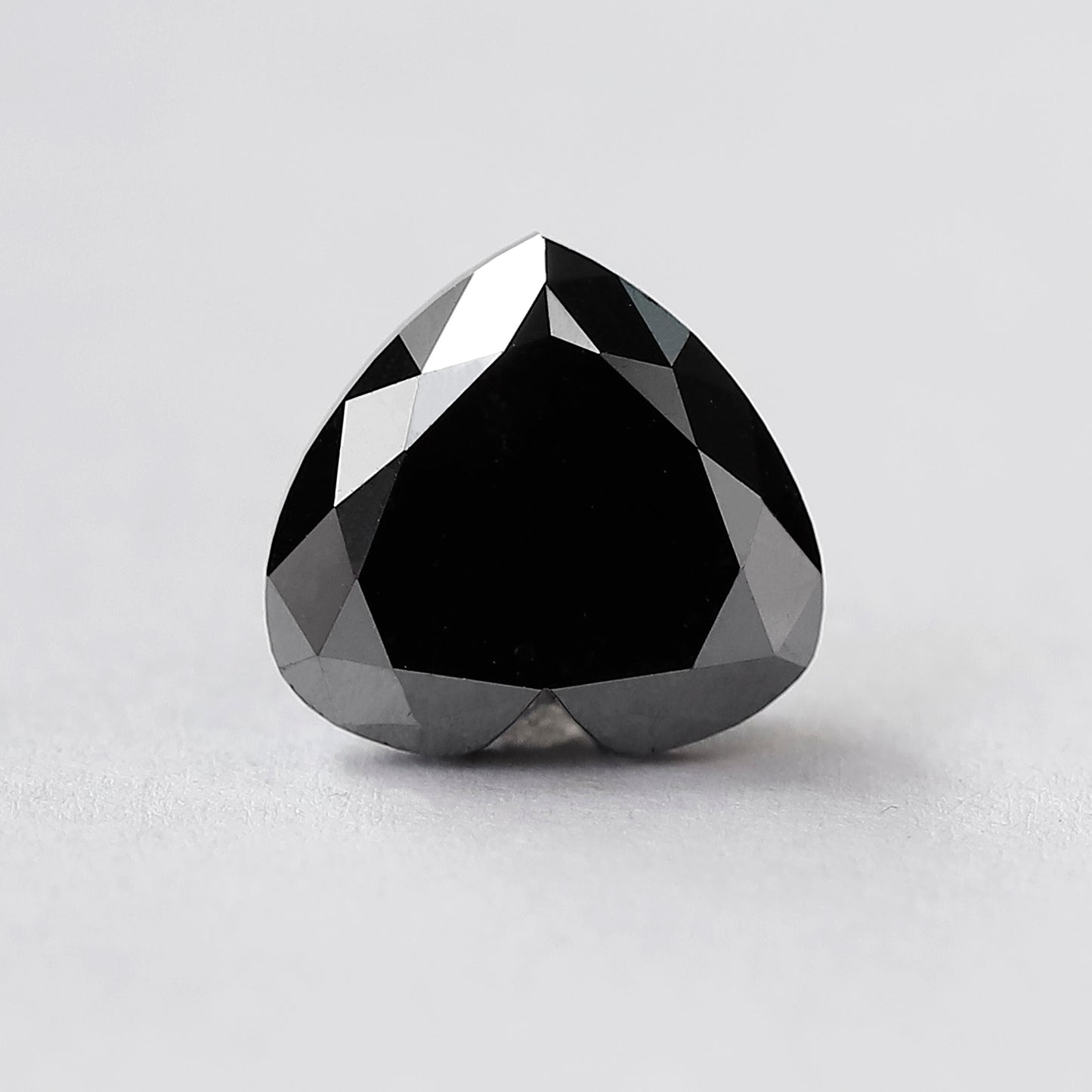 Heart Shape Loose Diamond 5.02 Ct, Natural Treated Black Diamond for Custom Proposal Ring