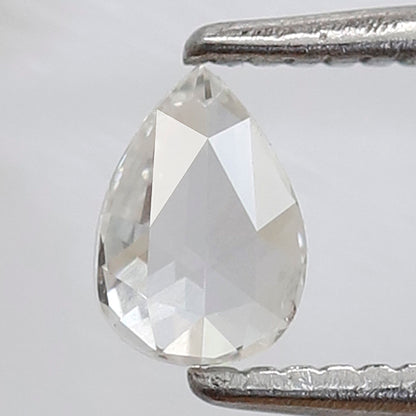 0.23 CT Pear Shape Rose cut Diamond, Natural GH color Vs Clarity Loose Diamond For Making Earring