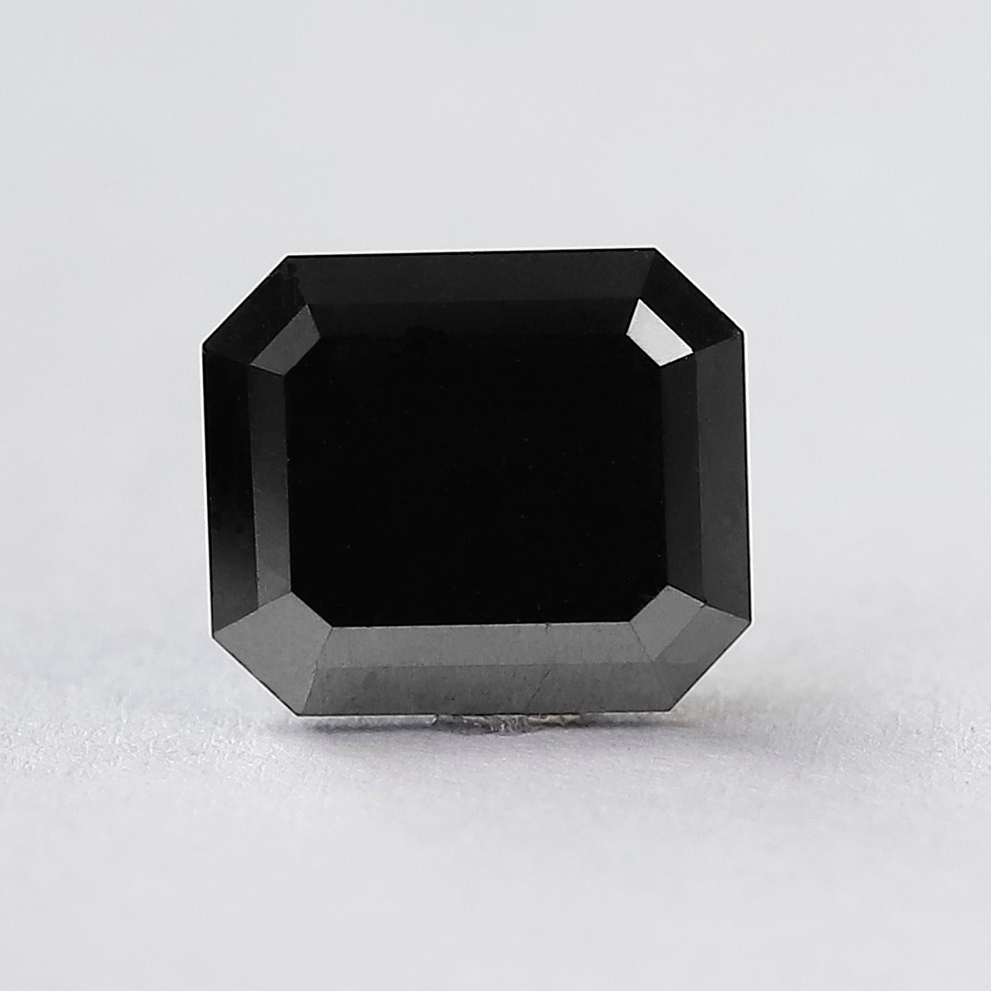 3.27 CT Natural Treated Black Diamond, Emerald Shape Loose Diamond for Engagement Jewelry