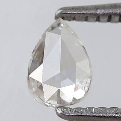 0.23 CT Pear Shape Rose cut Diamond, Natural GH color Vs Clarity Loose Diamond For Making Earring