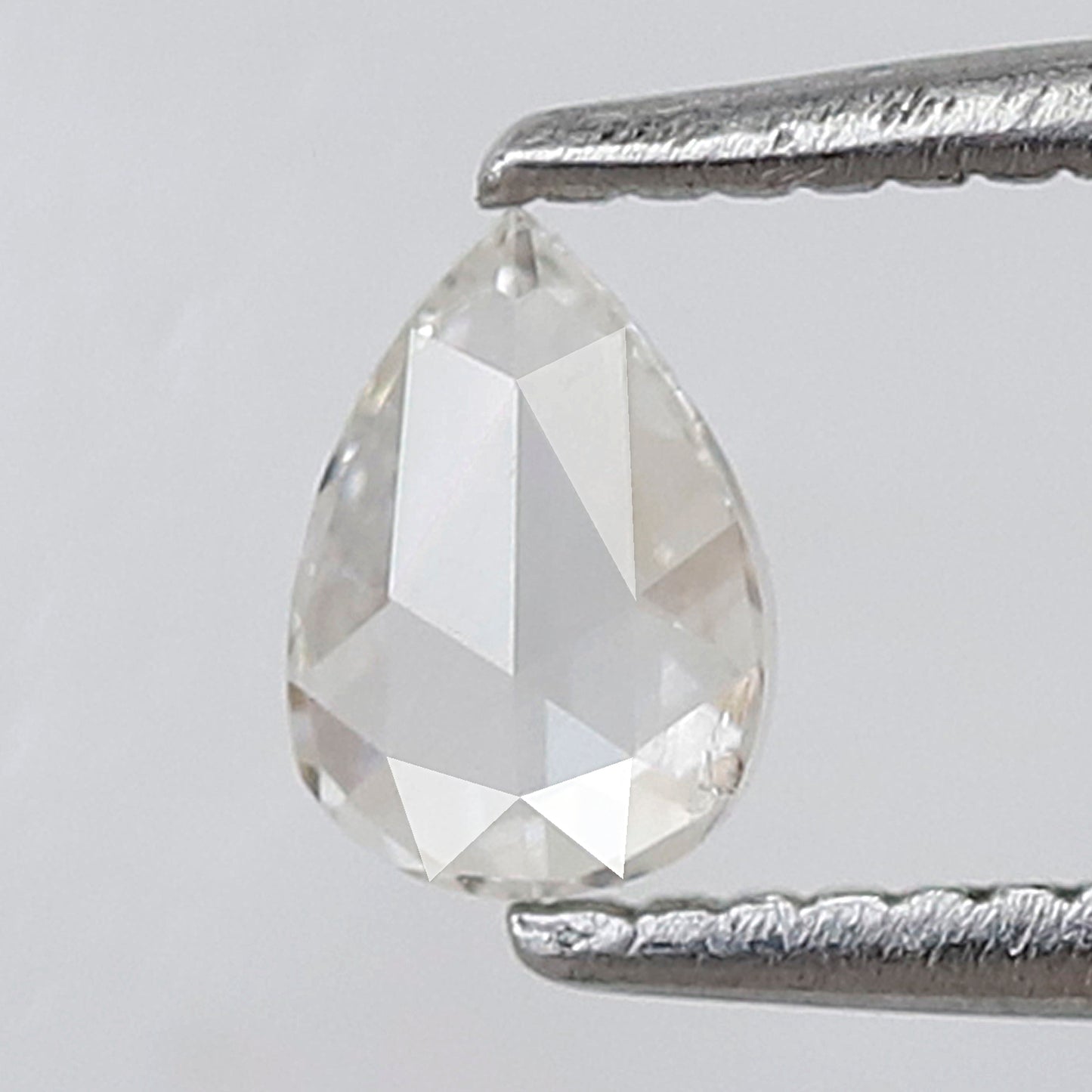 0.23 CT Pear Shape Rose cut Diamond, Natural GH color Vs Clarity Loose Diamond For Making Earring