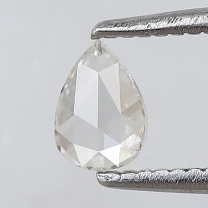 0.23 CT Pear Shape Rose cut Diamond, Natural GH color Vs Clarity Loose Diamond For Making Earring