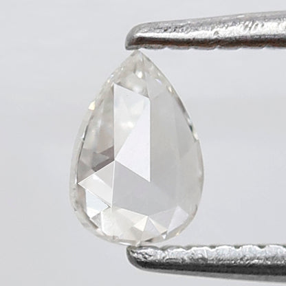 0.23 CT Pear Shape Rose cut Diamond, Natural GH color Vs Clarity Loose Diamond For Making Earring