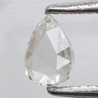 0.23 CT Pear Shape Rose cut Diamond, Natural GH color Vs Clarity Loose Diamond For Making Earring