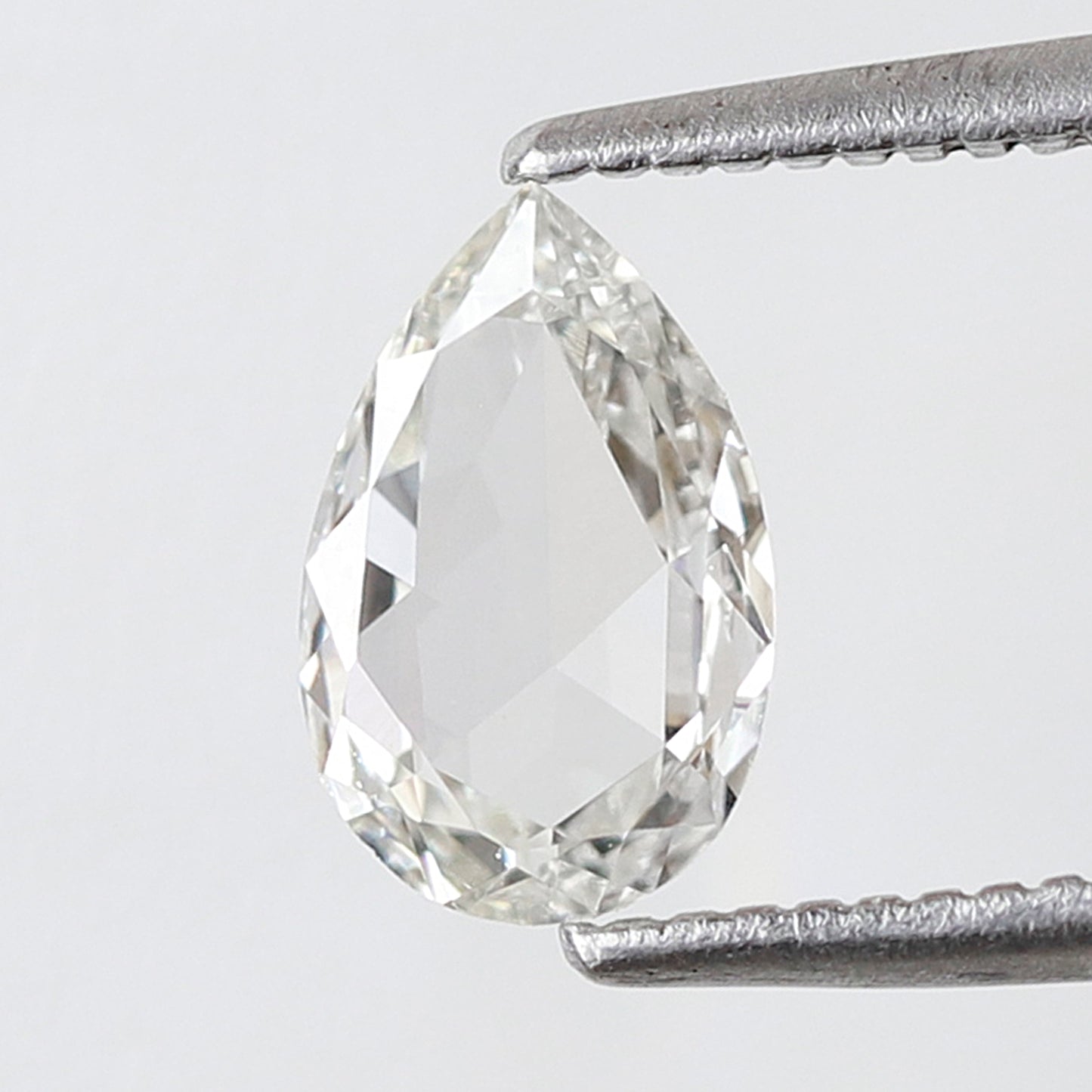 Pear Shape 0.58 Ct Rose Cut Diamond GH VS Clarity, Natural Loose Earth Mined Diamond for Bridal Ring, Fine Jewelry Stone