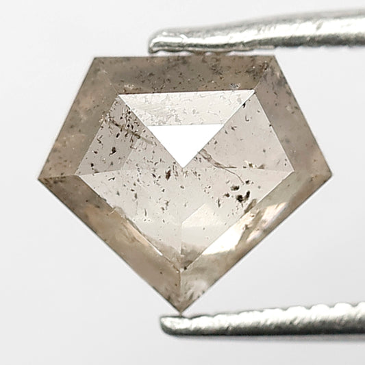 Pentagon 1.37 Ct Natural Brownish Rustic Diamond | Conflict Free Loose Diamond for Pendant Jewelry