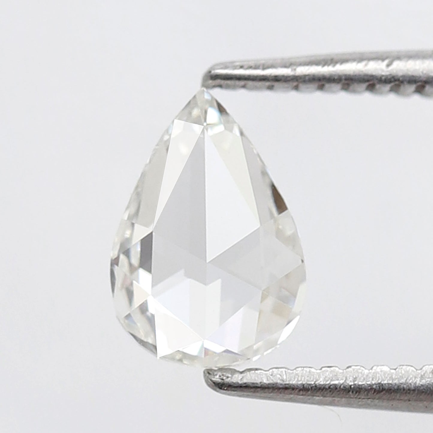 0.64 Ct Pear Shape Rose Cut Diamond GH Color VS Clarity, Natural Loose Conflict Free Diamond for Engagement Ring