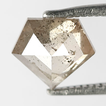Pentagon 1.37 Ct Natural Brownish Rustic Diamond | Conflict Free Loose Diamond for Pendant Jewelry