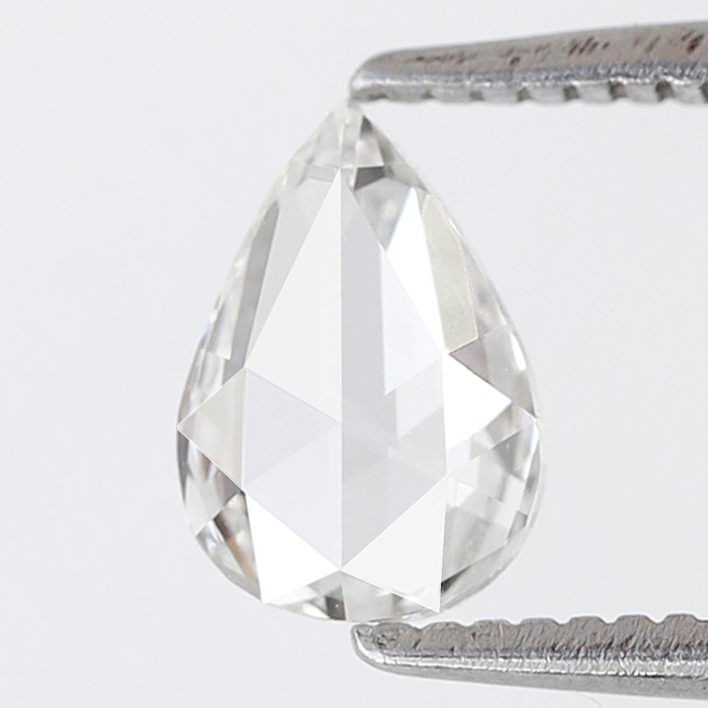 0.64 Ct Pear Shape Rose Cut Diamond GH Color VS Clarity, Natural Loose Conflict Free Diamond for Engagement Ring