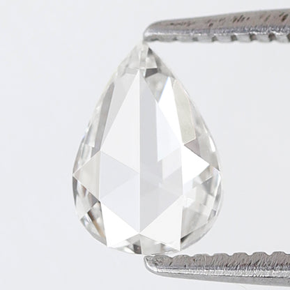 0.64 Ct Pear Shape Rose Cut Diamond GH Color VS Clarity, Natural Loose Conflict Free Diamond for Engagement Ring
