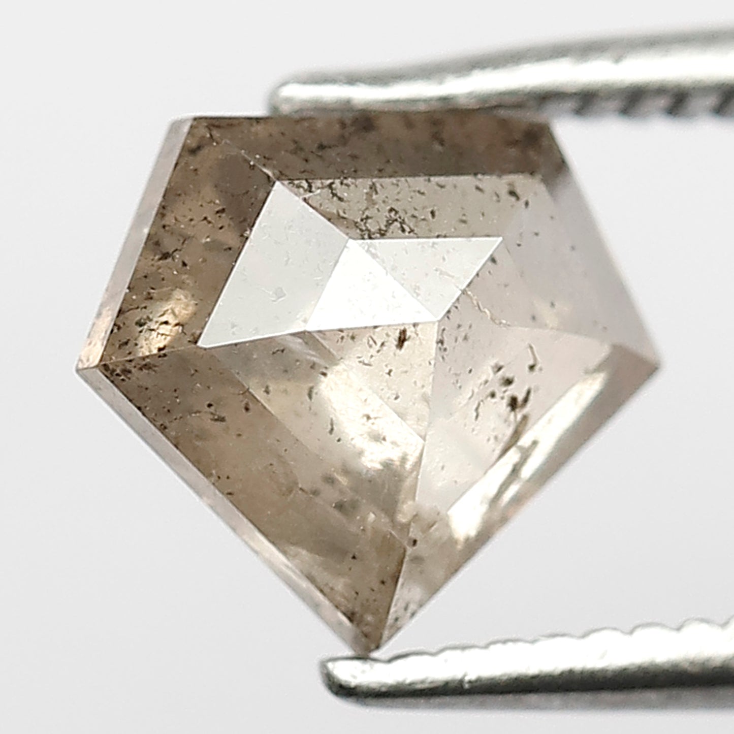 Pentagon 1.37 Ct Natural Brownish Rustic Diamond | Conflict Free Loose Diamond for Pendant Jewelry