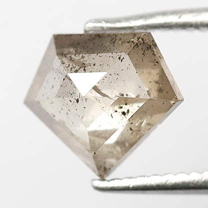 Pentagon 1.37 Ct Natural Brownish Rustic Diamond | Conflict Free Loose Diamond for Pendant Jewelry
