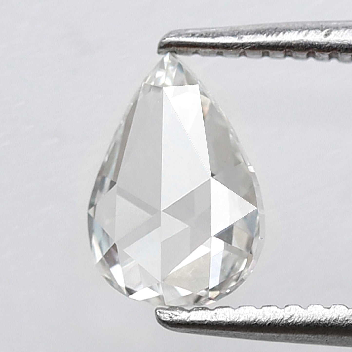 0.64 Ct Pear Shape Rose Cut Diamond GH Color VS Clarity, Natural Loose Conflict Free Diamond for Engagement Ring