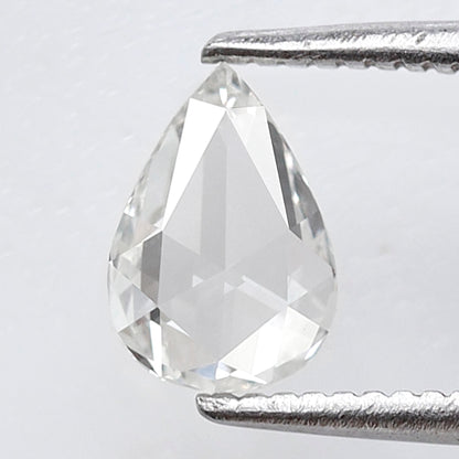 0.64 Ct Pear Shape Rose Cut Diamond GH Color VS Clarity, Natural Loose Conflict Free Diamond for Engagement Ring