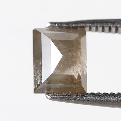 1.31 CT GEOMETRIC Shape Natural Loose Diamond, 6 mm salt and pepper diamond, Brown color geometric cut Diamond for making Anniversary ring