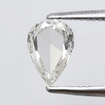 0.64 Ct Pear Shape Rose Cut Diamond GH Color VS Clarity, Natural Loose Conflict Free Diamond for Engagement Ring