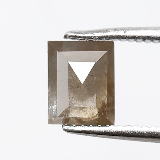 1.31 CT GEOMETRIC Shape Natural Loose Diamond, 6 mm salt and pepper diamond, Brown color geometric cut Diamond for making Anniversary ring
