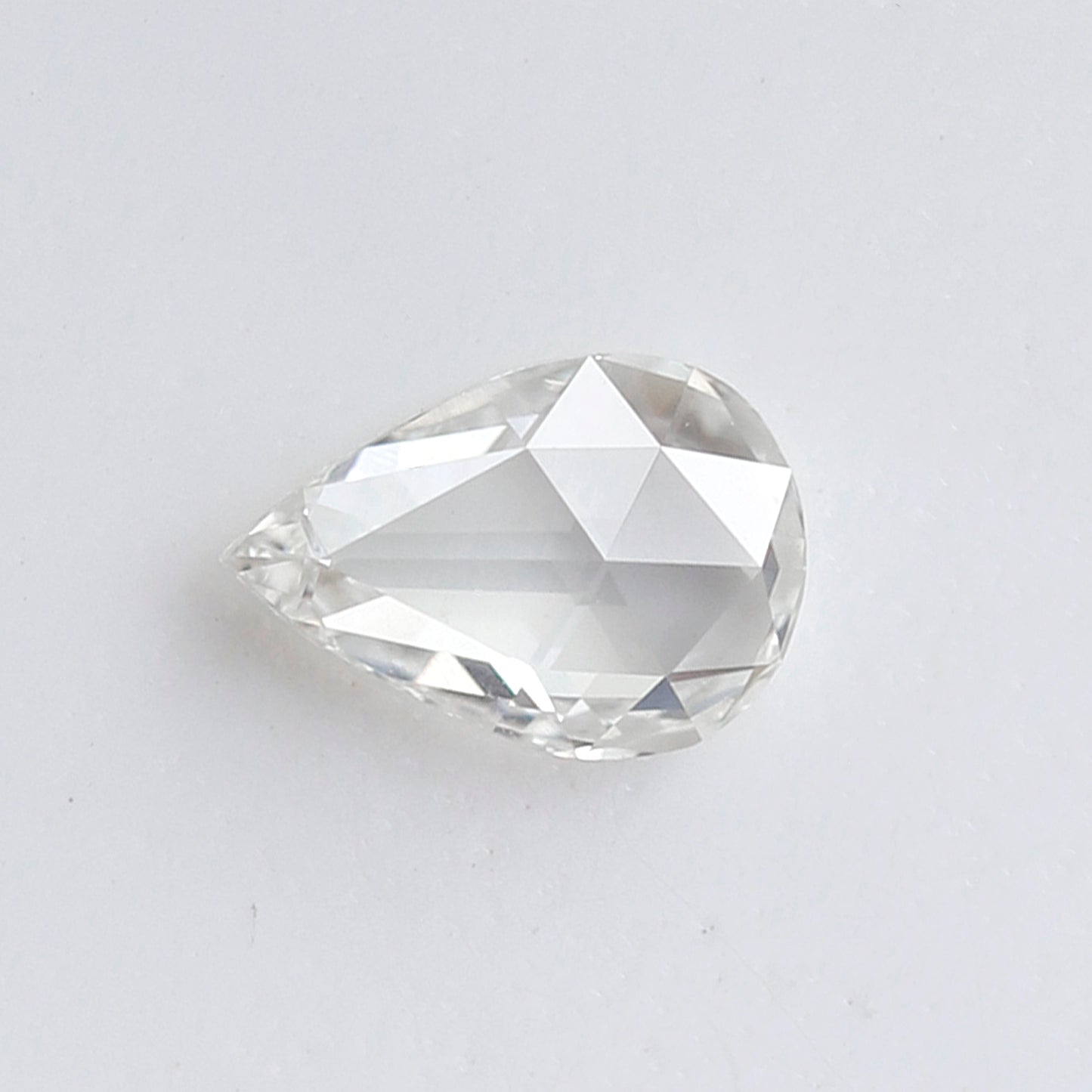 0.64 Ct Pear Shape Rose Cut Diamond GH Color VS Clarity, Natural Loose Conflict Free Diamond for Engagement Ring